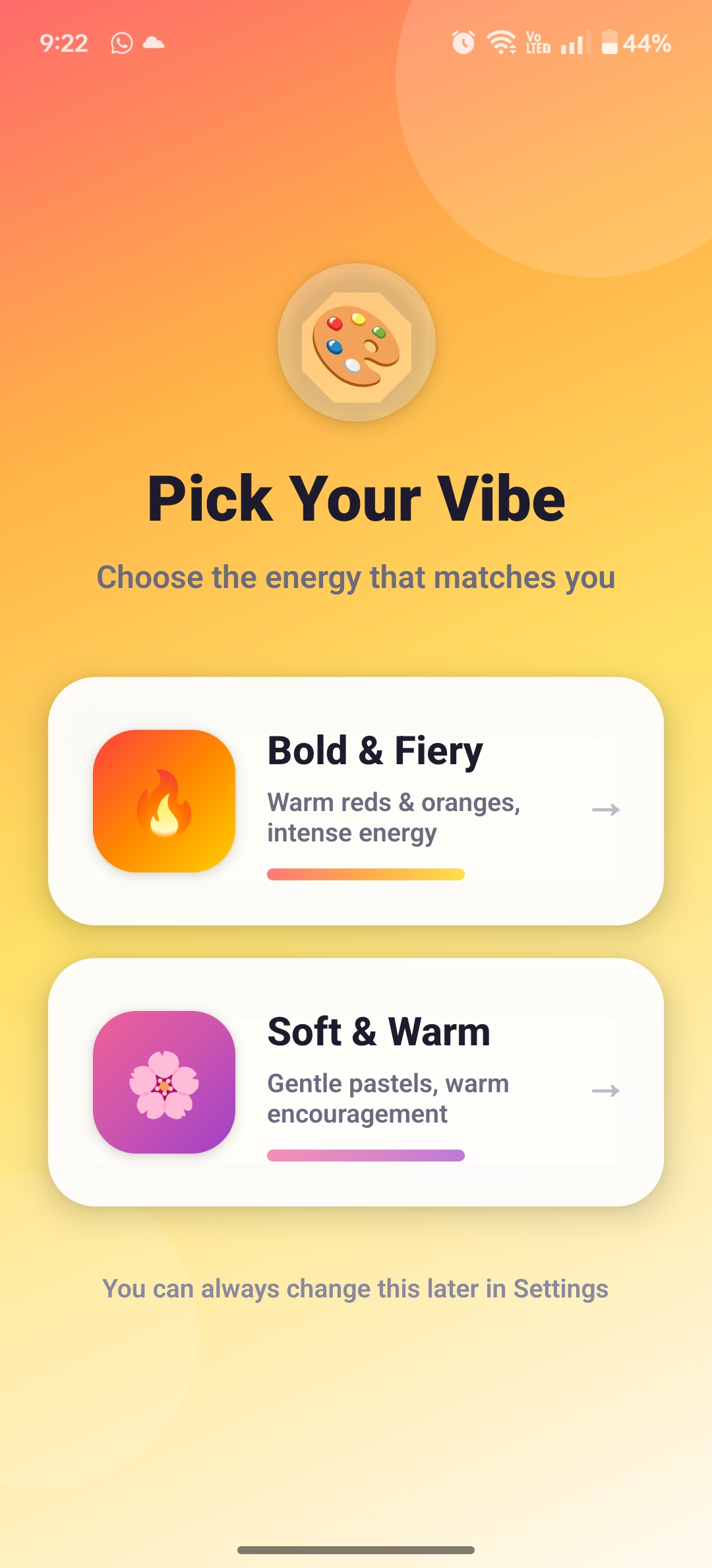 Pick Your Vibe, Bold and Fiery or Soft and Warm